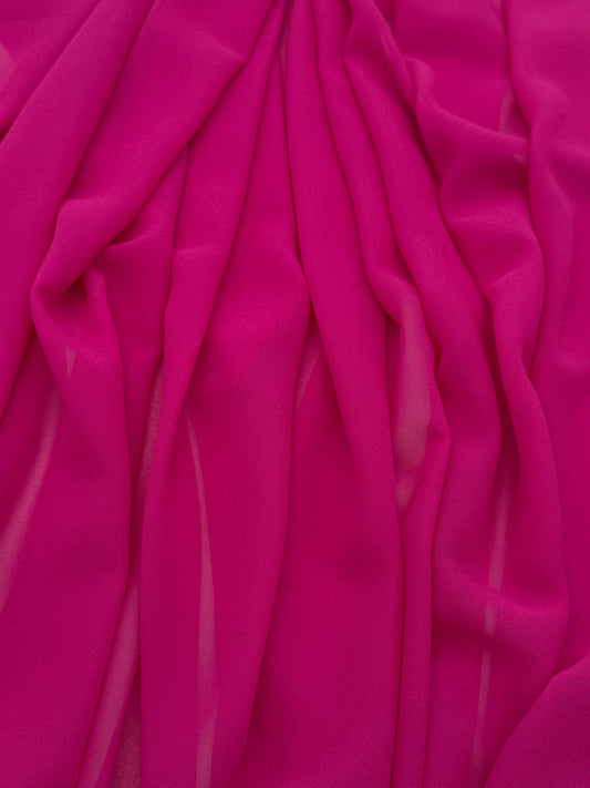 Magenta Pink Radiant Chiffon