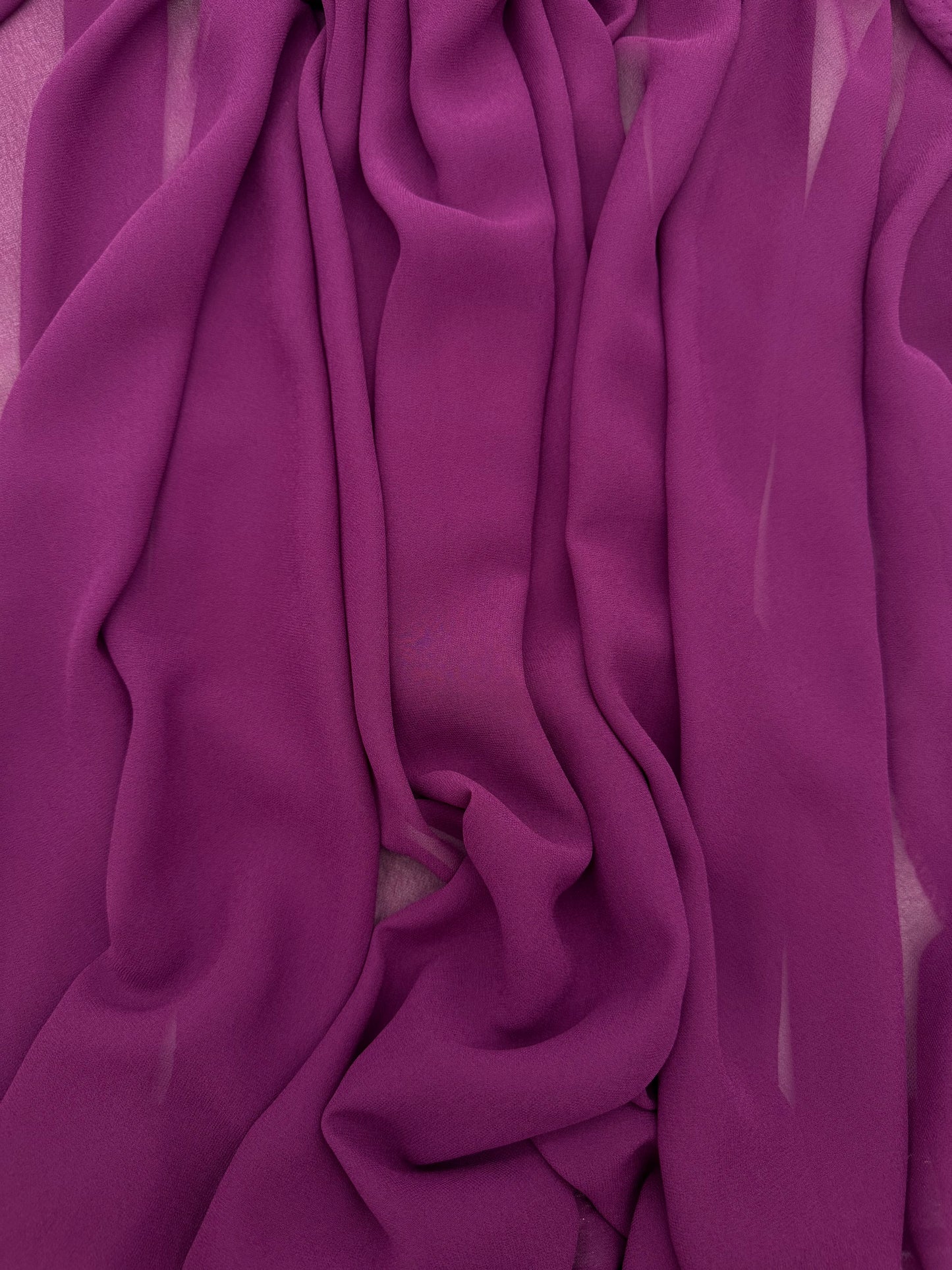 Deep plum purple Radiant Chiffon