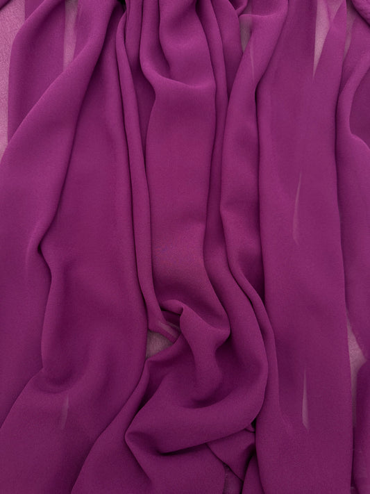 Deep plum purple Radiant Chiffon