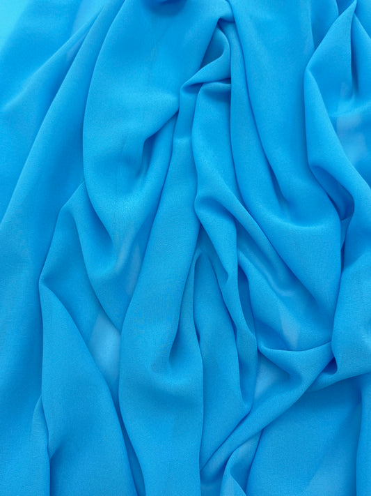 Electric Blue Radiant Chiffon