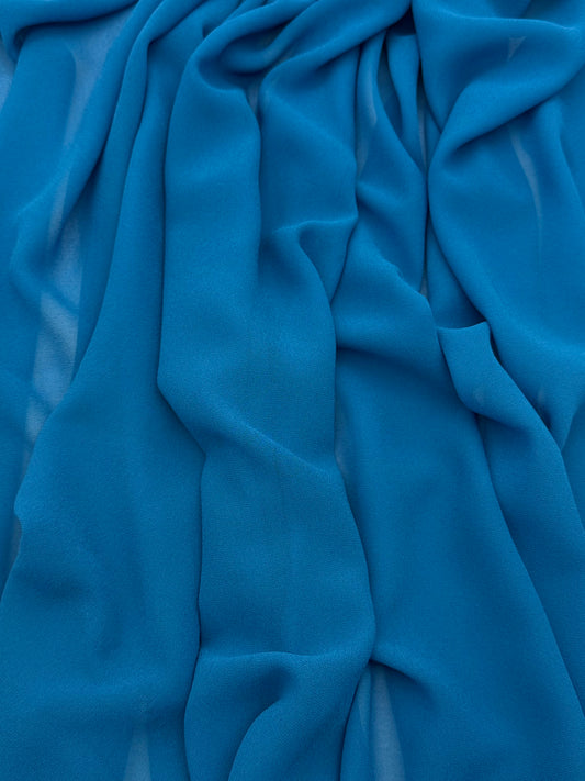 Marine Blue Radiant Chiffon