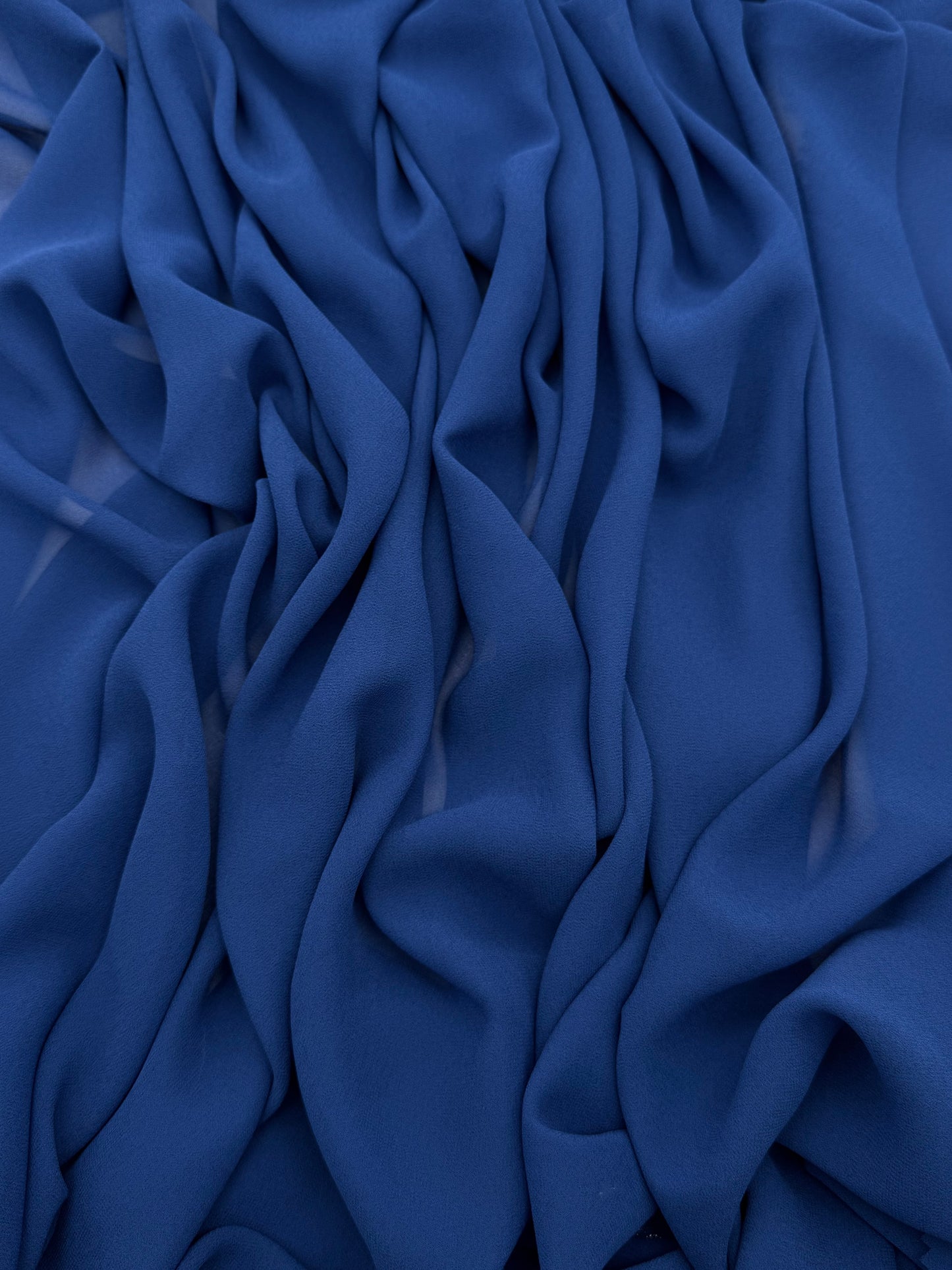 Cobalt Blue Radiant Chiffon