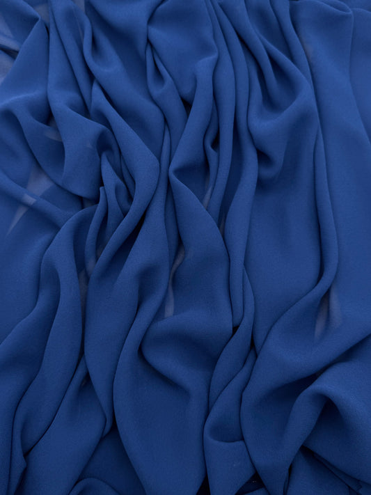 Cobalt Blue Radiant Chiffon
