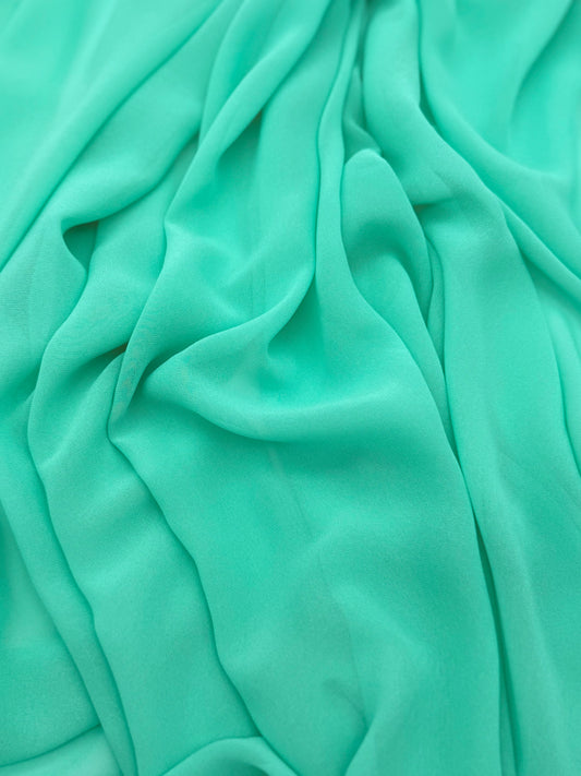 Mint Green Radiant Chiffon