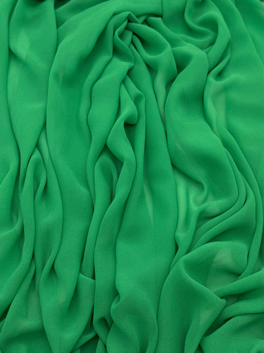 Jade Green Radiant Chiffon