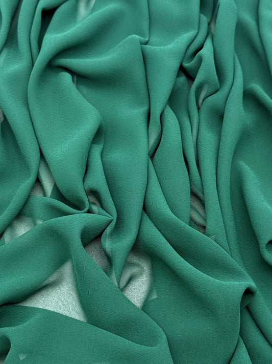Deep Forest Green Radiant Chiffon