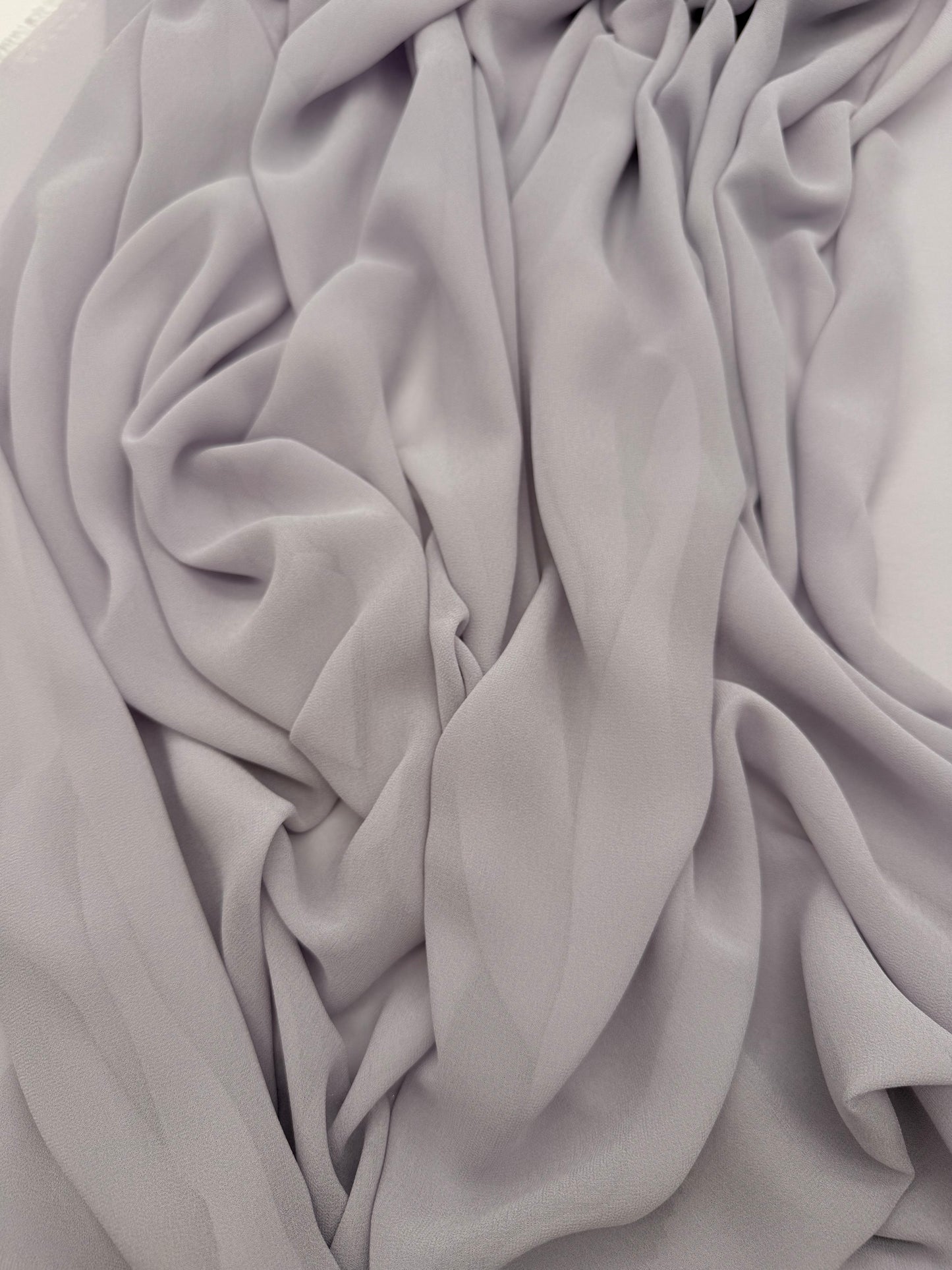 Silver Grey Radiant Chiffon