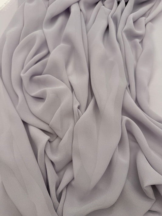 Silver Grey Radiant Chiffon