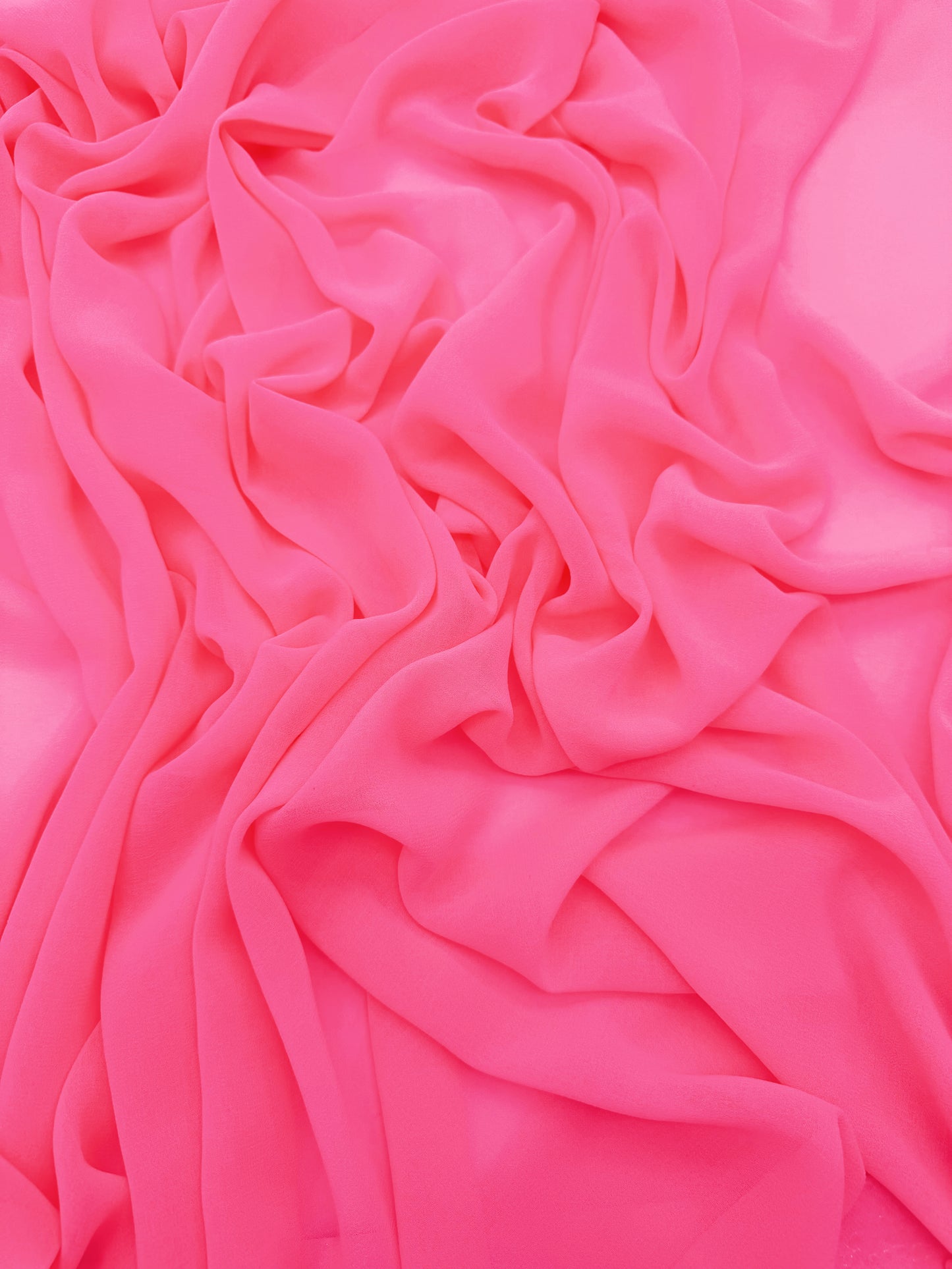 Pink Neon Radiant Chiffon