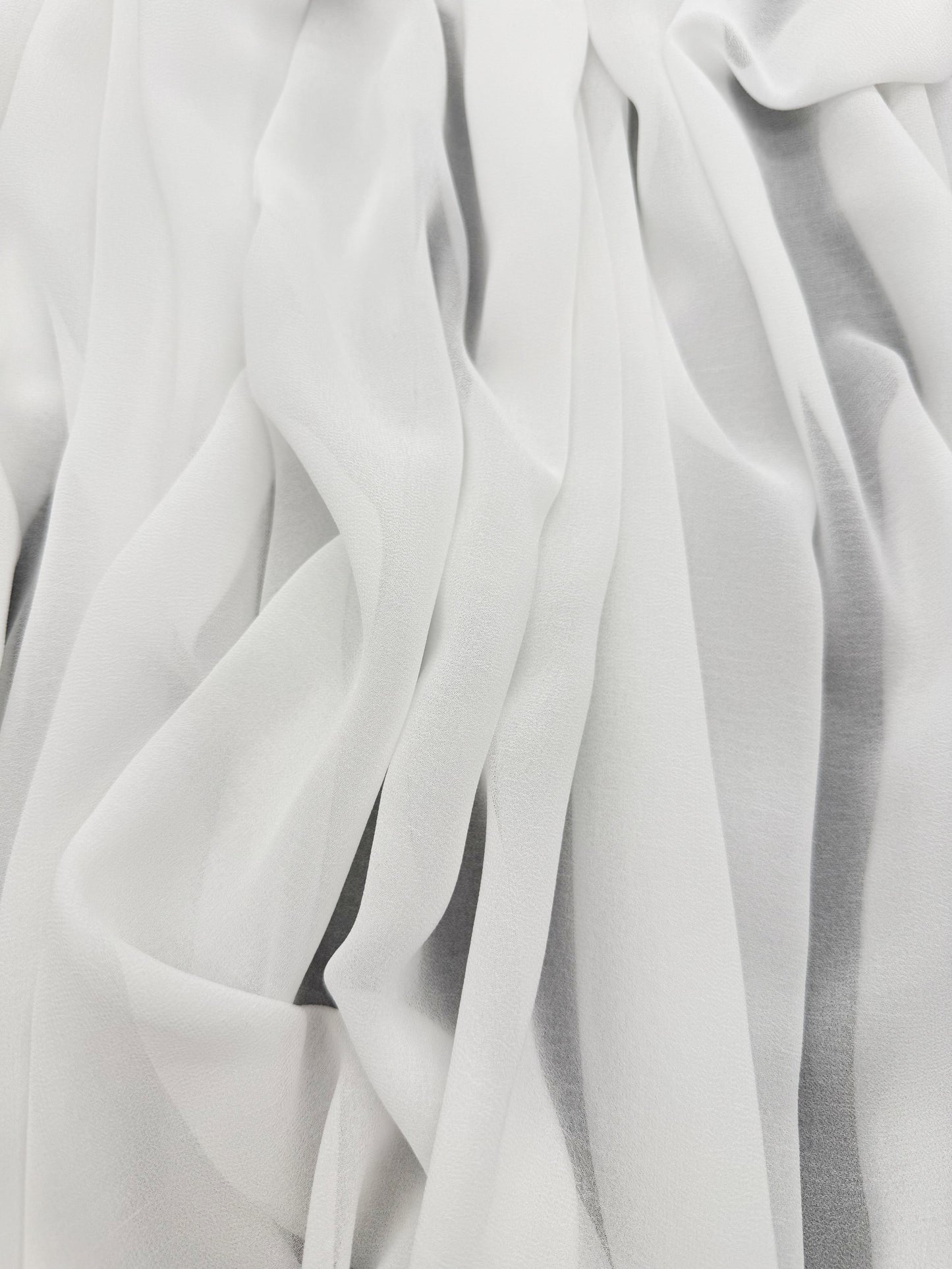 Pure White Radiant Chiffon