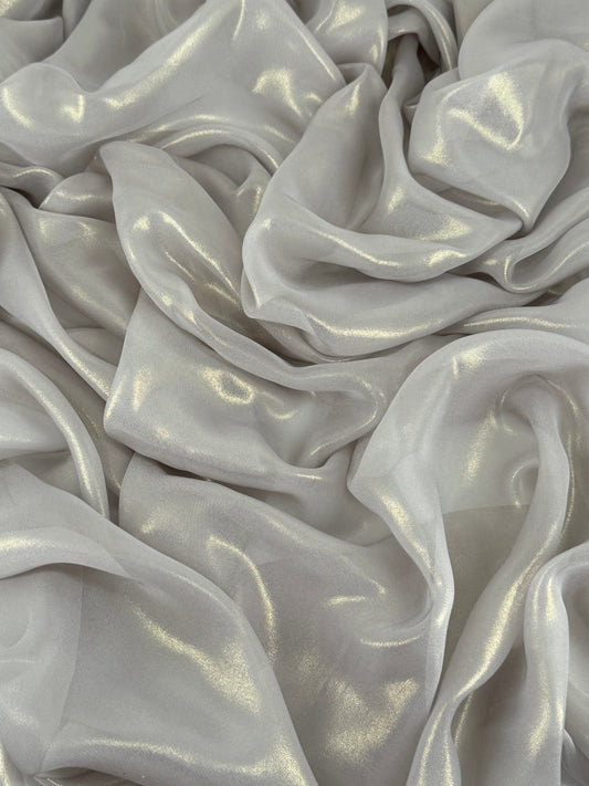 Gilver Gold Shimmer Chiffon