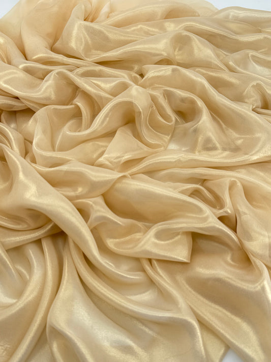 Lt. Gold Shimmer Chiffon