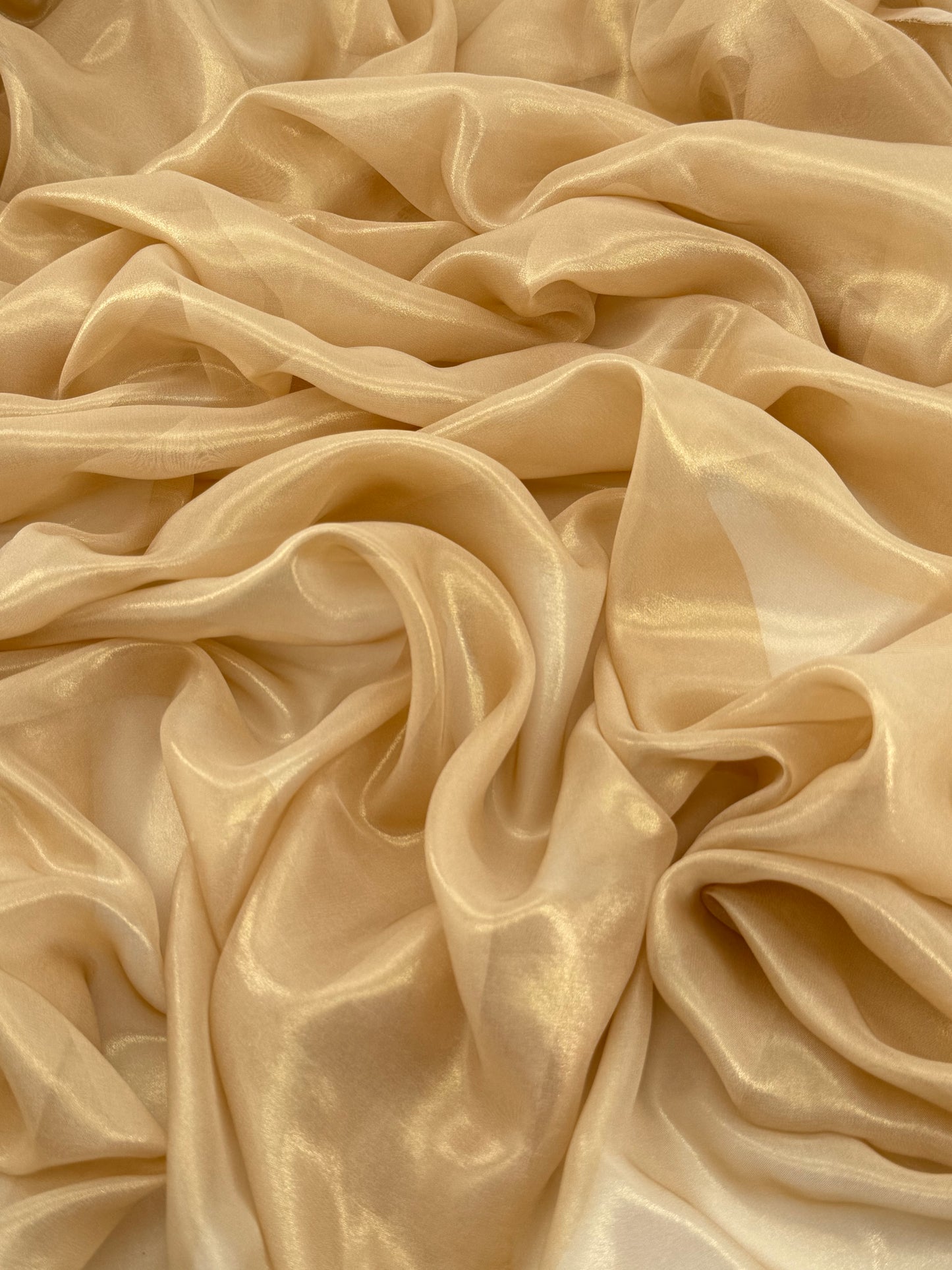 True Gold Shimmer Chiffon
