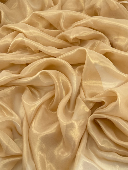 True Gold Shimmer Chiffon