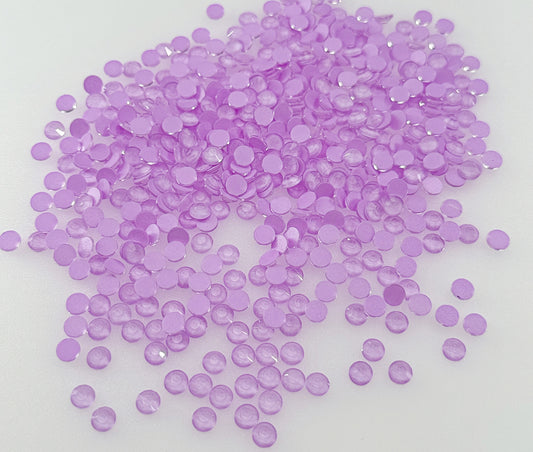 Lt.Violet Neon Flatback Non Hotfix Rhinestones