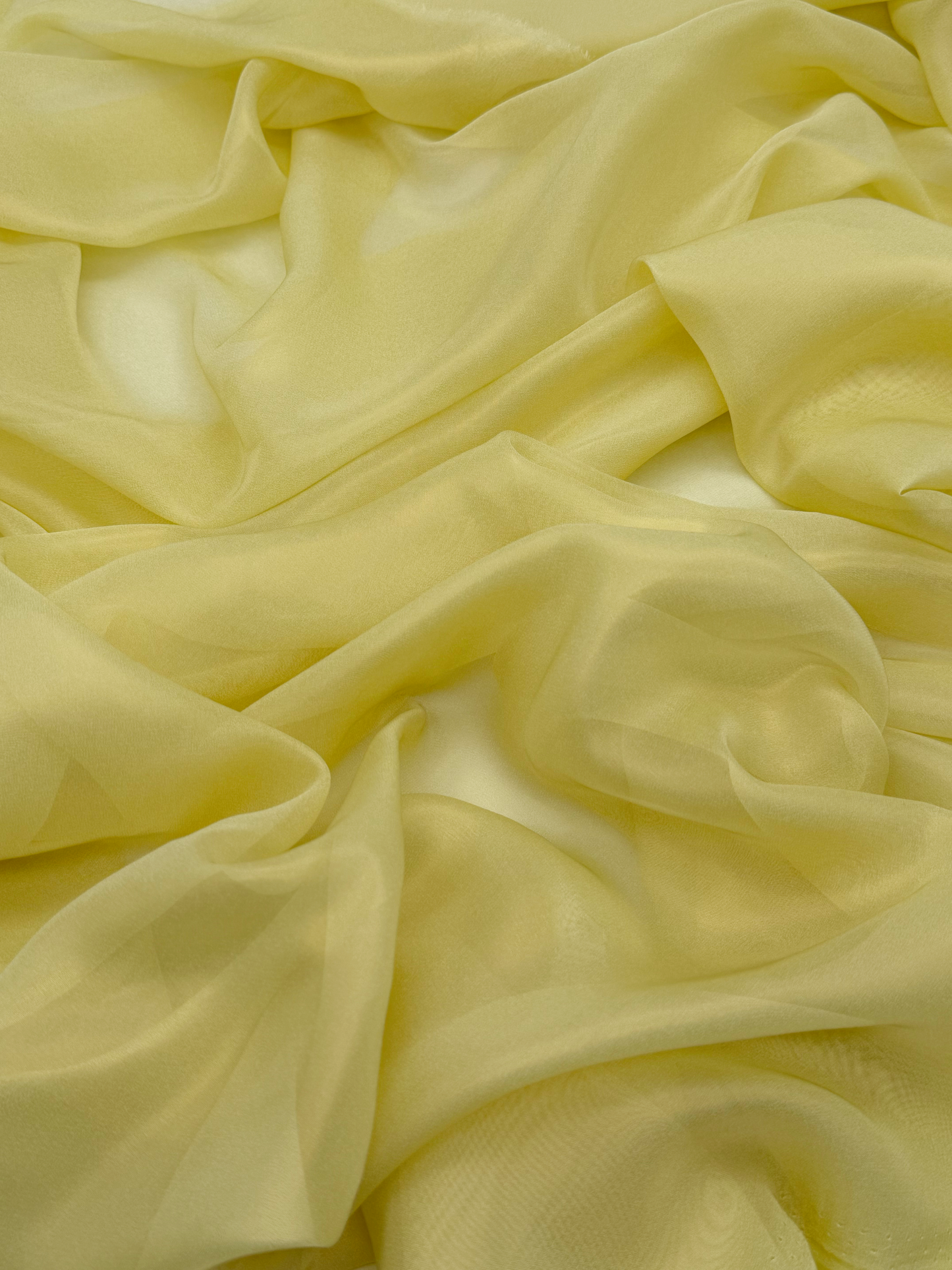 Lemon Gold Shimmer Chiffon