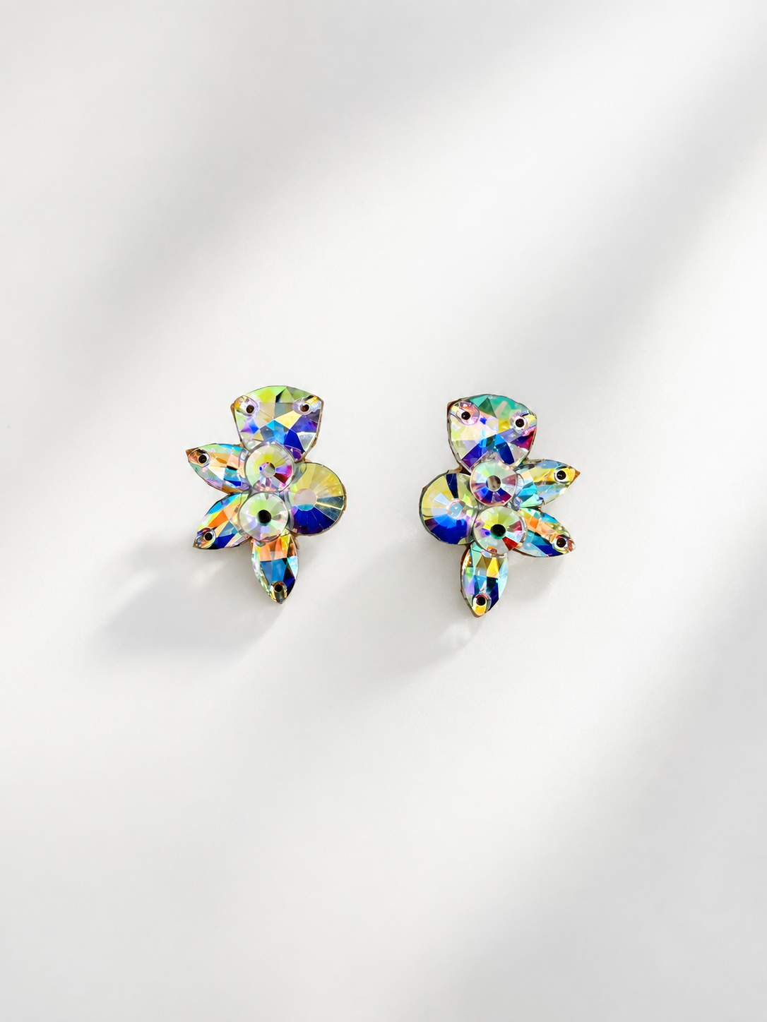 MMQ07 Crystal AB Statement Rhinestone Earrings
