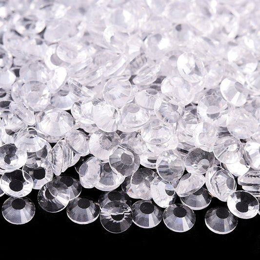 Transparent Clear Flatback Non Hotfix Rhinestones