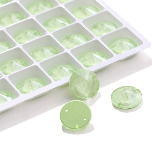 K9 Peridot MK CRYSTAL ROUND RIVOLI