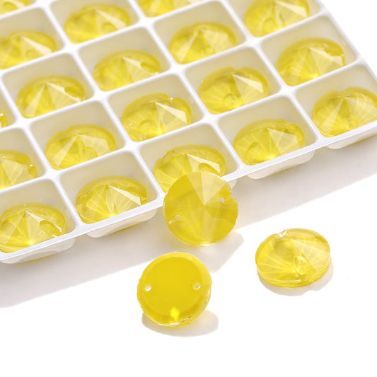 K9 Lt. Topaz MK CRYSTAL ROUND RIVOLI