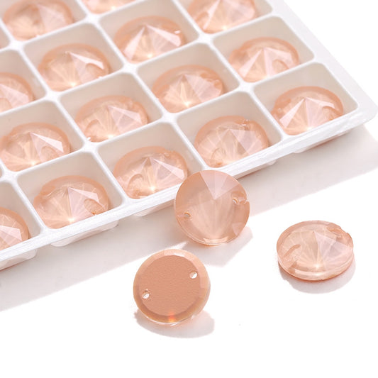 K9 Peach MK CRYSTAL ROUND RIVOLI