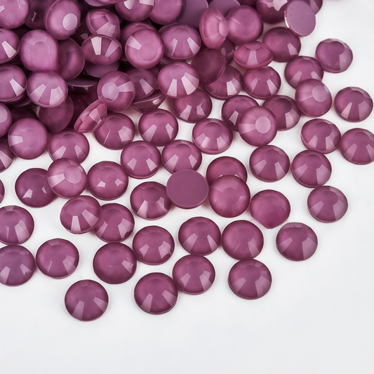 Pearly purple Neon Flatback Non Hotfix Rhinestones