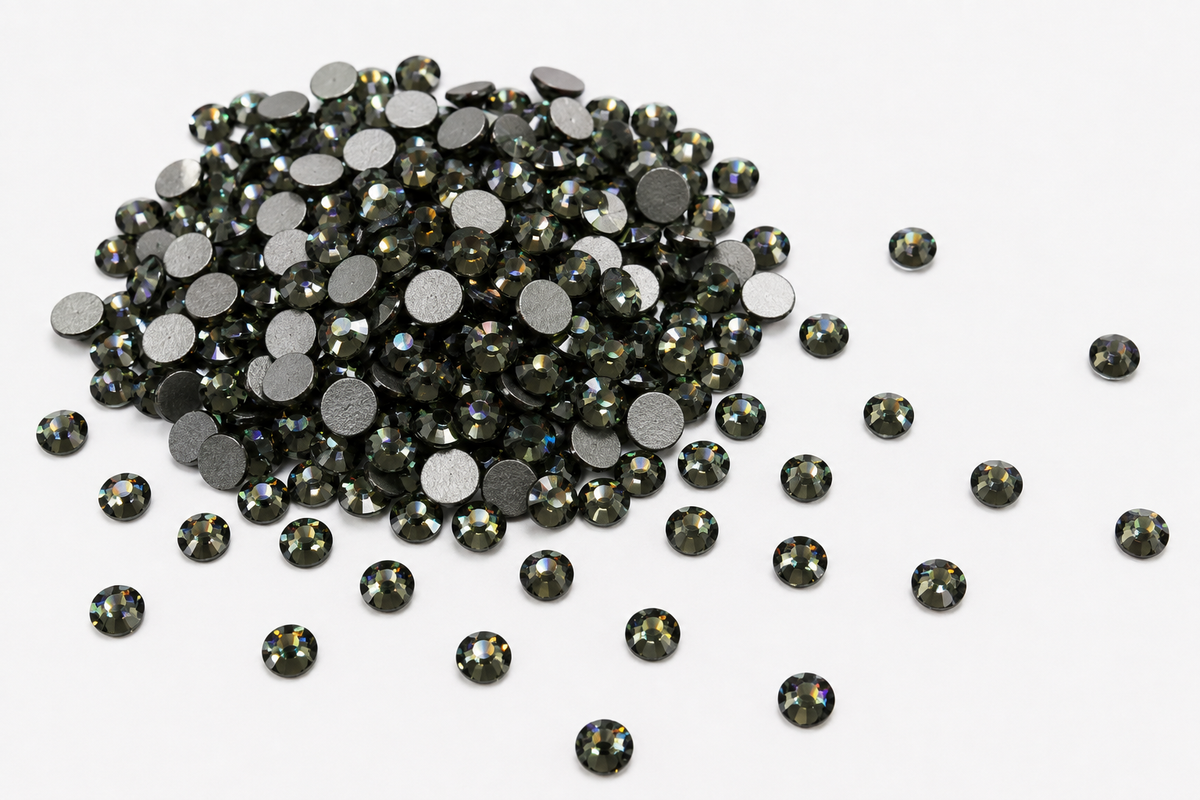 Black Diamond Flatback Non Hotfix Rhinestones