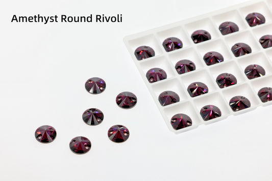 amethyst Round Rivoli