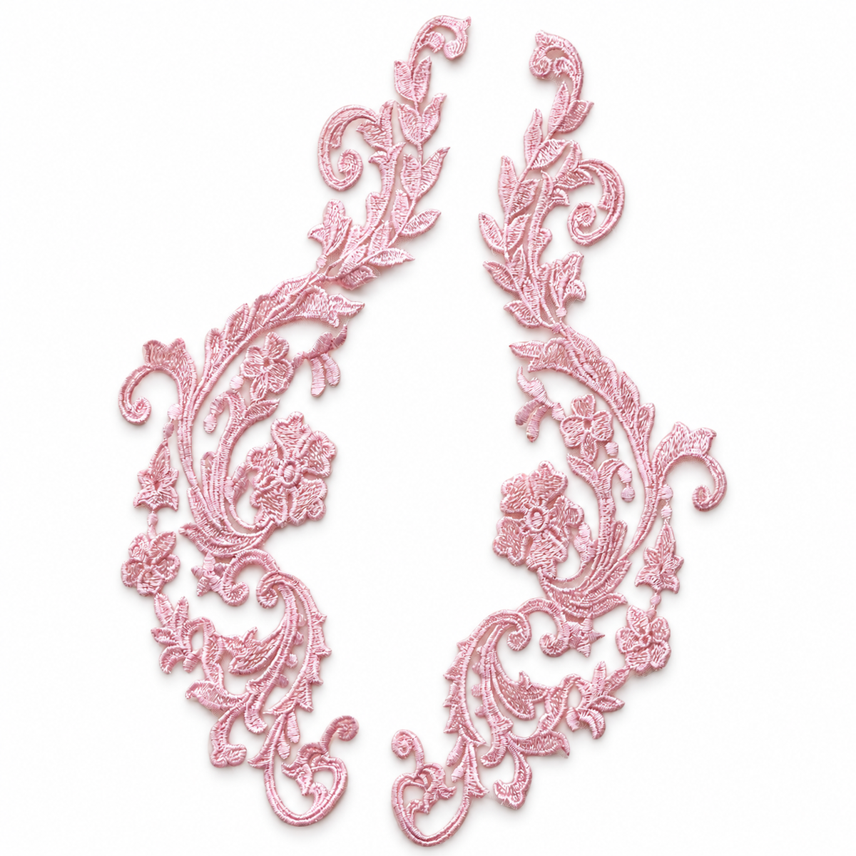 MM041 1 Pair Colorful Embroidery Flower Lace Patch