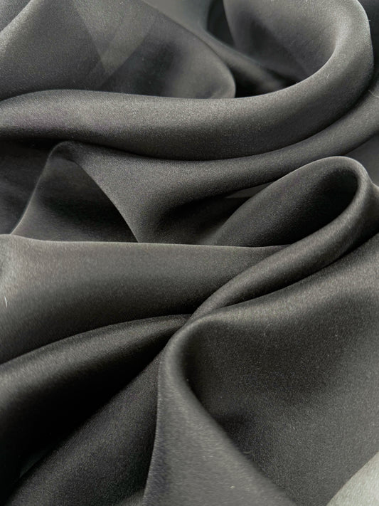 Black Shimmer Chiffon