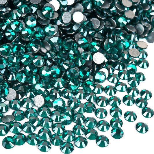 Blue zircon Satin Flatback Non Hotfix Rhinestones