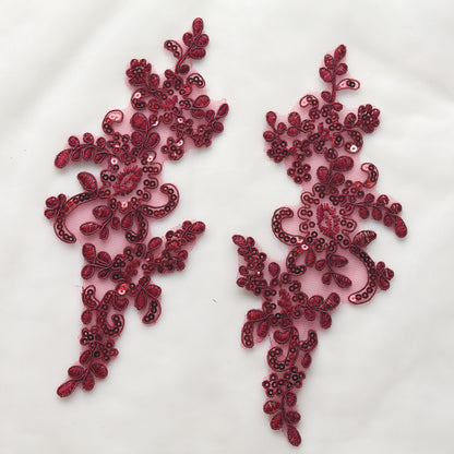 MM024 1 pair 24*10cm ornaments lace