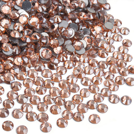 Champagne Satin Flatback Non Hotfix Rhinestones