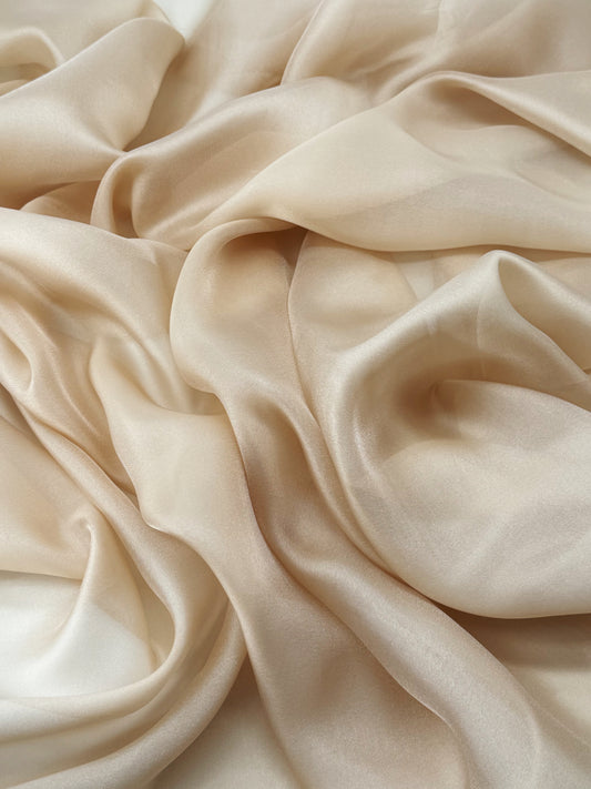 Champagne Shimmer Chiffon