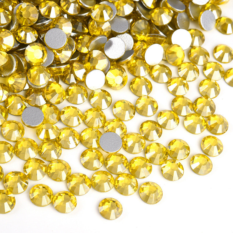 Citrine Satin Flatback Non Hotfix Rhinestones