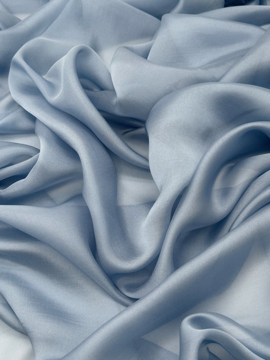 Cornflower Blue Shimmer Chiffon