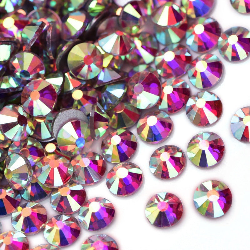 Crystal AB Flatback Non Hotfix Rhinestones