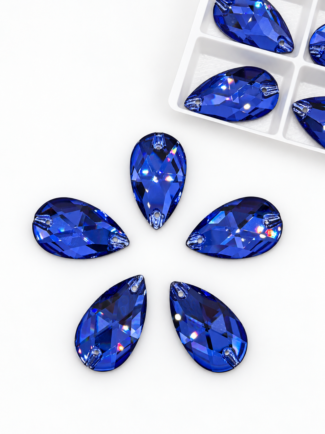 K9 Sapphire-2 Teardrop Shapes