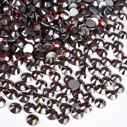 Dk. siam Satin Flatback Non Hotfix Rhinestones