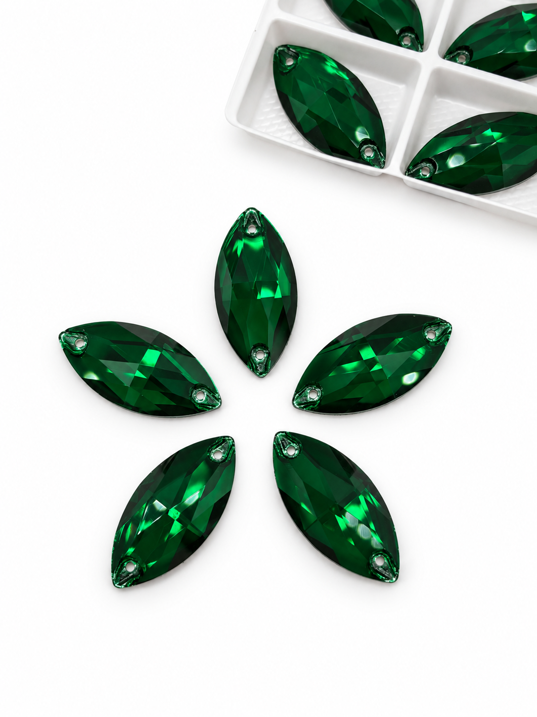 K9 Emerald Horse Eye Shapes