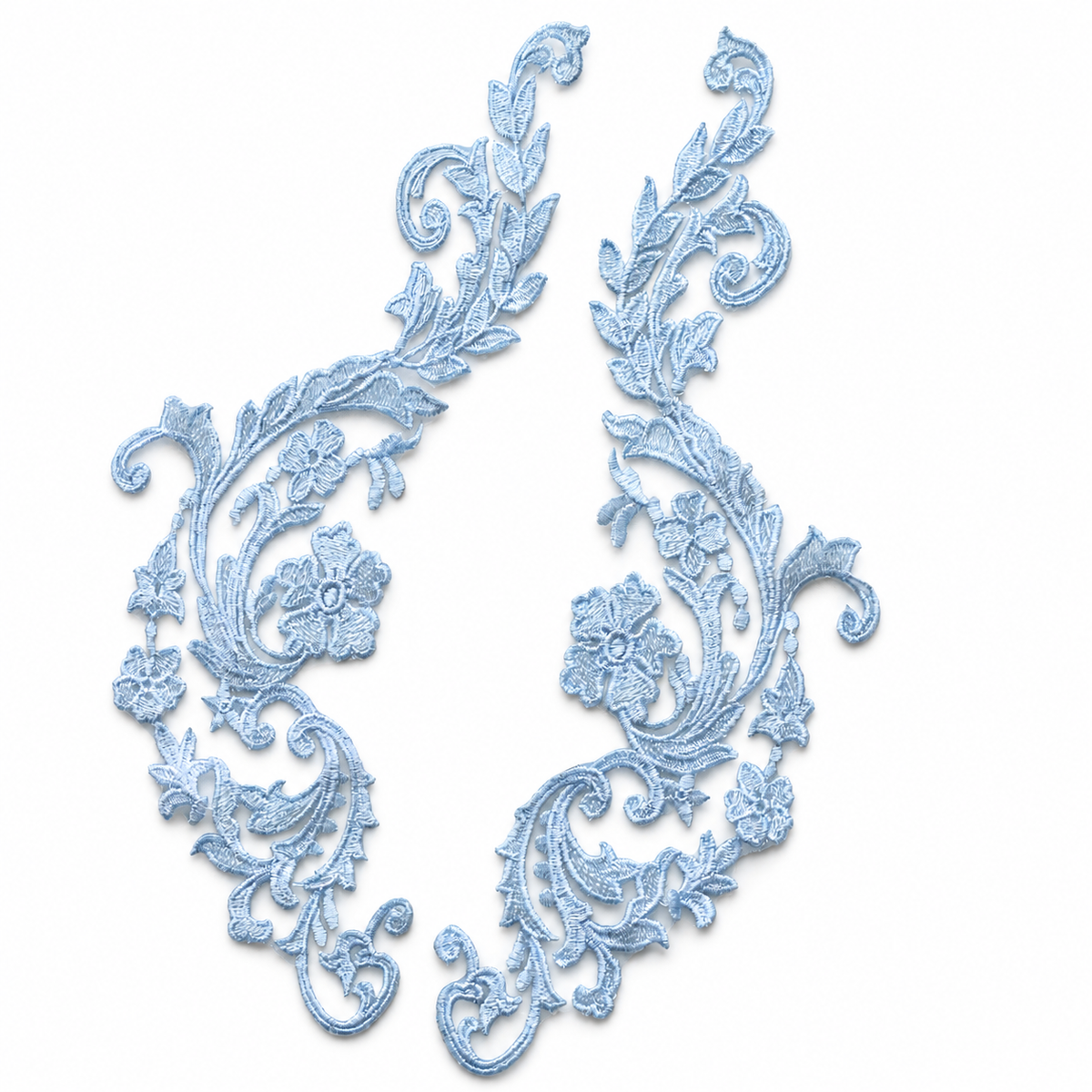 MM041 1 Pair Colorful Embroidery Flower Lace Patch