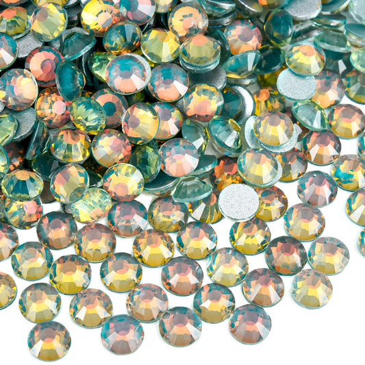 Forest Amber Crystal Flatback Non Hotfix Rhinestones