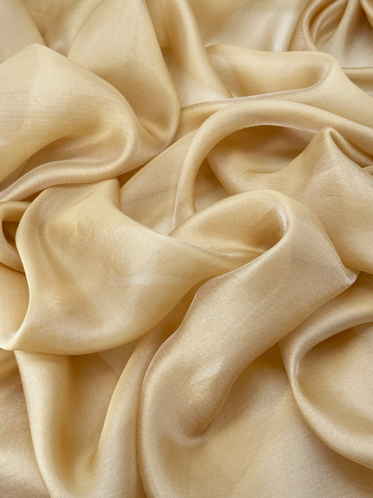 Gold Shimmer Chiffon