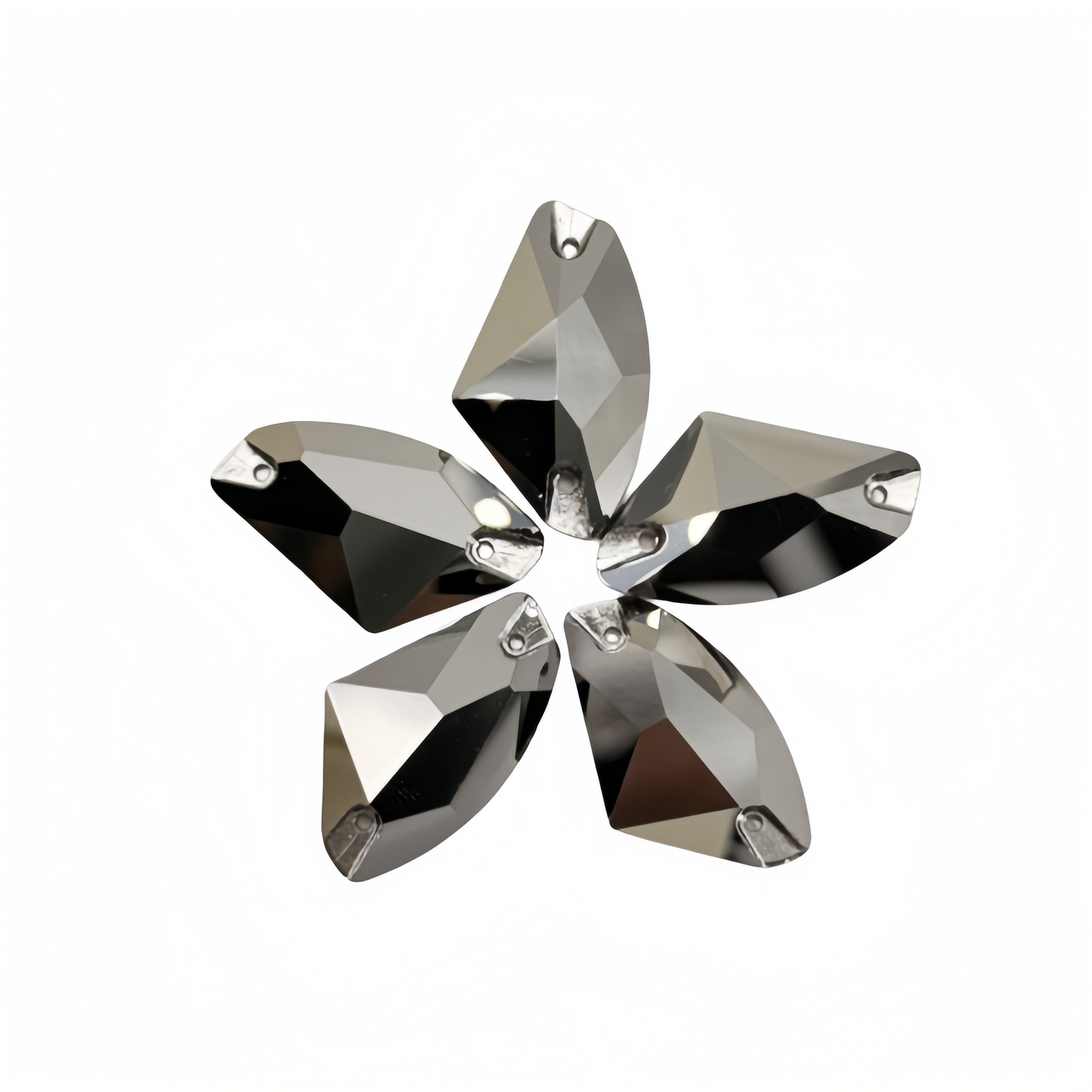 K9 Jet Metallic Silver AXE Shapes