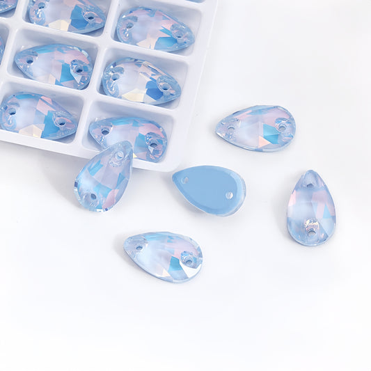 K9 Lt. Sapphire Phantom AM Teardrop Shapes