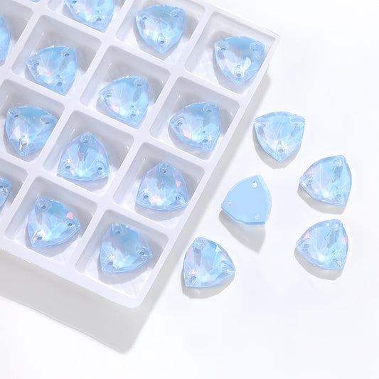 K9 Lt. Sapphire Phantom AM Trilliant Shapes