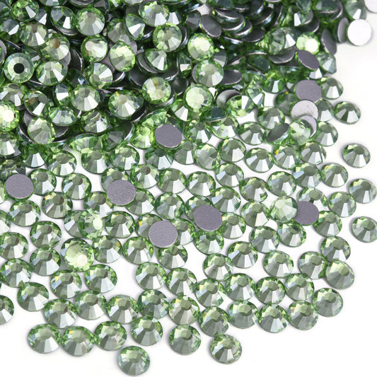 Lt. peridot Satin Flatback Non Hotfix Rhinestones