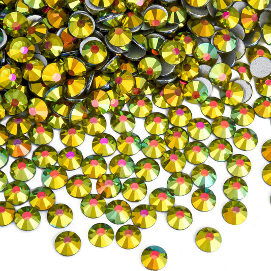 Magic Olive Flatback Non Hotfix Rhinestones