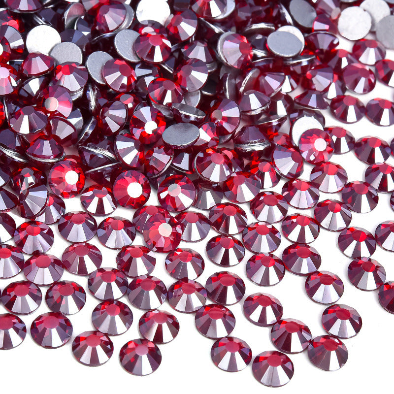 Mid Siam Satin Flatback Non Hotfix Rhinestones