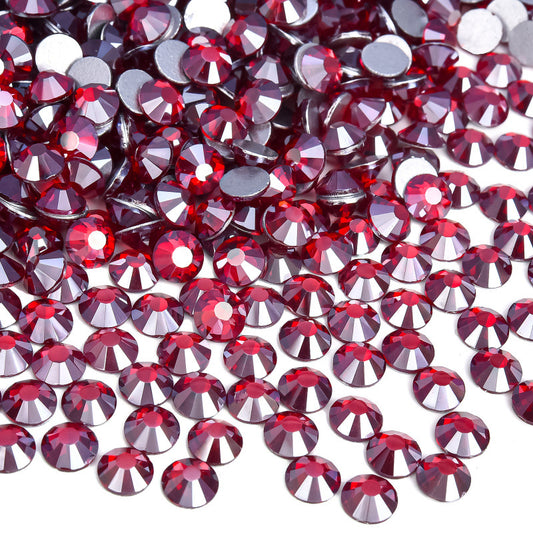 Mid Siam Satin Flatback Non Hotfix Rhinestones